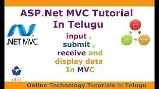 Asp.Net MVC Tutorial in Telugu - input submit receive and display data in Asp.Net MVC - ottit