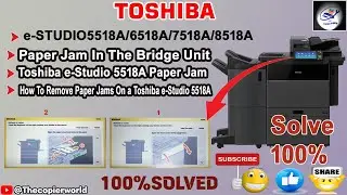 Toshiba e-Studio 5518A Paper Jam || How to Clear Misfeeds Toshiba e-studio 5518A ||Toshiba Misfeeds