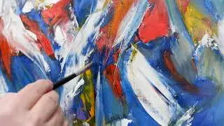 Oil painting　Test painting 4K→1080  [LIVE]--  Déformer & Abstract /Neo-expressionism
