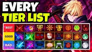 SAILOR PIECE ALL TIER LISTS (RANKING ALL BEST MELEE, RACES, CLANS, WEAPONS, FRUITS & MORE) | ROBLOX