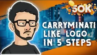 How to make CarryMinati like Logo 🔥 | With Voice-over | In 5 steps | piX P
