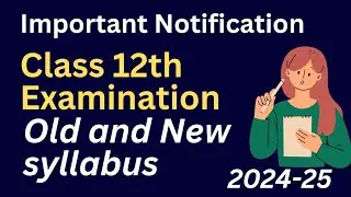 Important Updates - Question paper New and old syllabus Class 12th Nios
