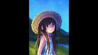 A girl in the field | Timelapse #shorts