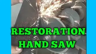 Restoration of a  brocken handsaw. crosscut saw