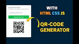QR-CODE Generator using HTML CSS JS | QR CODE in JAVASCRIPT | PRAROZ #html #css #js
