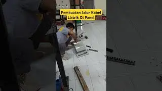 Pembuatan Jalur Kabel Listrik #electricalcircuit #electrician #indikator #panellistrik #3phasemotor