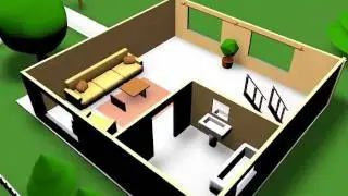 C4D house build test