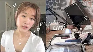 prepping for back to school 📚 uni dorm shopping, packing, grwm