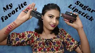 Best Sugar Lipstick For Indian Skin tone#lipstick #viral #swtches