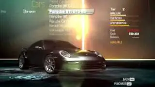Need for Speed Undercover Car Lot