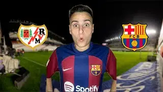 HINCHA del BARÇA REACCIONA al RAYO VALLECANO vs FC BARCELONA en DIRECTO🔴