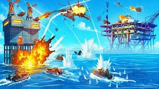 We BUILT the GREATEST OCEAN BASE next to OIL RIG - Rust (Movie)