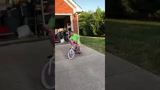 MaKayLee riding her bike