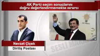 Nevzat  Çiçek  AK Parti seçim sonuçlarını doğru değerlendirmemekte ısrarcı