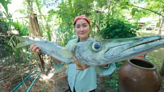 Barracuda On Glass Noodle Cooking - Barracuda Fish Recipe