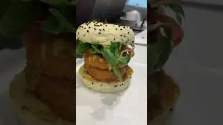 White Burger 🍔 Delicious Yummy Double Chicken
