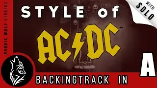 AC/DC Style Rock Backing Track Jam [A Minor]