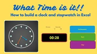 TIME to build a clock in Excel!