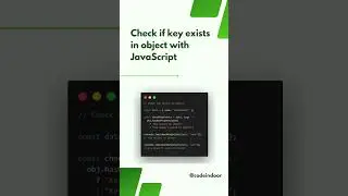 Check if key exists in object with JavaScript #javascript #codeindoor #js #code #reactjs #nodejs