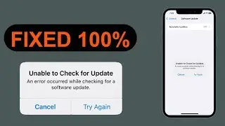 How to Fix Unable to Checking for update iOS 17.1.2 | Fix An Error Occured While Checkin for Update