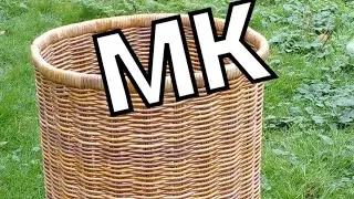 МК.😊Кашпо (для бутыля с водой) из газетный трубочек