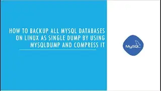 MySQL : Backup all MySQL databases uing mysqldump and compress it
