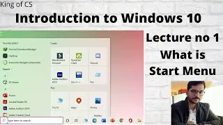 Introduction to windows 10 |Lecture # 1| what is Start menu in Urdu | 2020
