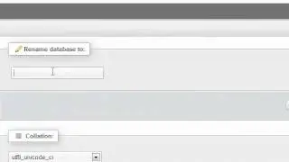How to rename a database in phpMyAdmin