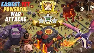 Easiest yet Powerful TH10 War Attack Strategies | how to 3 star max th10 | th10 attack strategy