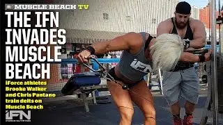 IFBB Pro Brooke Walker & Chris Pantano Train Delts