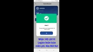Nhận 34 LGX Ví Legion Network.