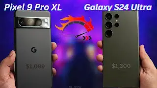 Pixel 9 pro XL vs  Galaxy S24 Ultra : Big Phone Battle🔥2024