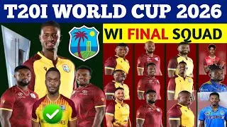 ICC T20 World Cup 2026: West Indies Full Squad List | ICC T20 WORLD CUP 2026 | Shai Hope Named Cap