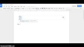 Create Table of Contents in Google Docs
