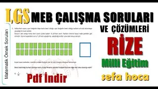 📢 Lgs Mayıs Ayı Rize Çalışma (Örnek) Soruları🎯