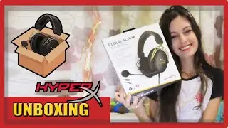 Unboxing - Headset HyperX Cloud Alpha Gold 💛