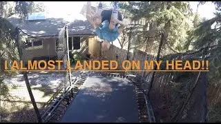 MY FIRST EVER TRIPLE BACKFLIP ON A GARDEN TRAMPOLINE!!!