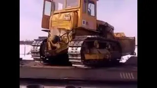 ЧТЗ спускается с трала(Когалым)