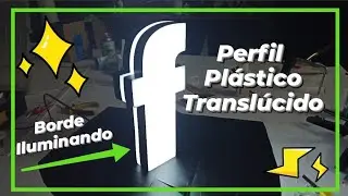 ✔️PERFIL PLÁSTICO con Banda Translúcida