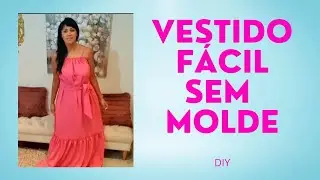 ✅️ DIY Como fazer Vestido Fácil  Sem Molde_Costura fácil passo a passo p iniciantes Gisleide Novelo