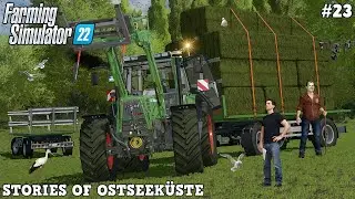 HEAVY LOADS - COLLECTING GRASS BALES EXTREME! 💪😎🚜💨 | Ostseeküste | FS22 | Timelapse #23