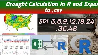 Drought Calculation in R || Standardized Precipitation Index (SPI) || Export SPI Results to CSV