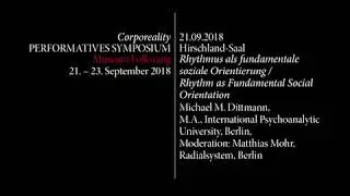 Corporeality. Rhythm as Fundamental Social Orientation (5)