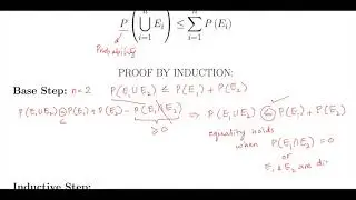Boole's Inequality:  Statement and Proof