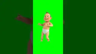 Baby 👼 Dance 3D Animation Chroma Key 