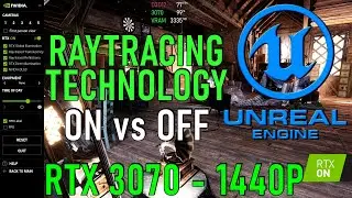 Unreal Engine 4: Ray Tracing Technology On vs Off