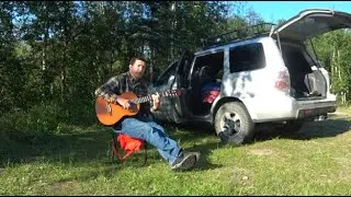 Белые ночи Аляски.Необычная рыбалка с ночевкой.Костер и жареная форель.