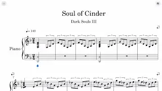 Dark Souls 3 - Soul of Cinder Sheet Music