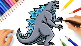 HOW TO DRAW GODZILLA