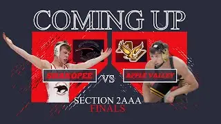 MINNESOTA WRESTLING CHAMPIONSHIP MATCH (2019 Section 2AAA: Shakopee vs. Apple Valley)